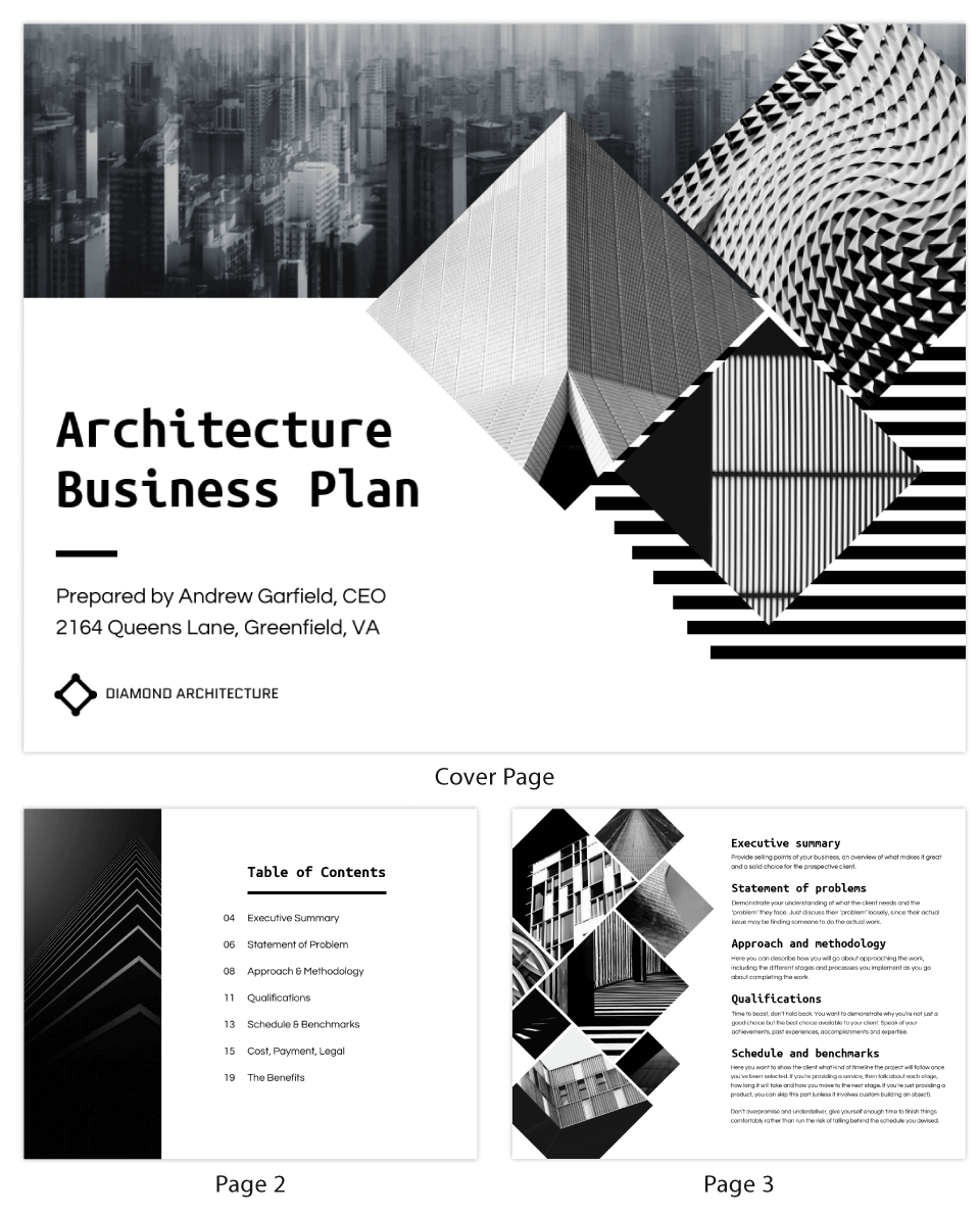 Architecture Business Plan Template
