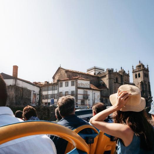 Bus with tourists