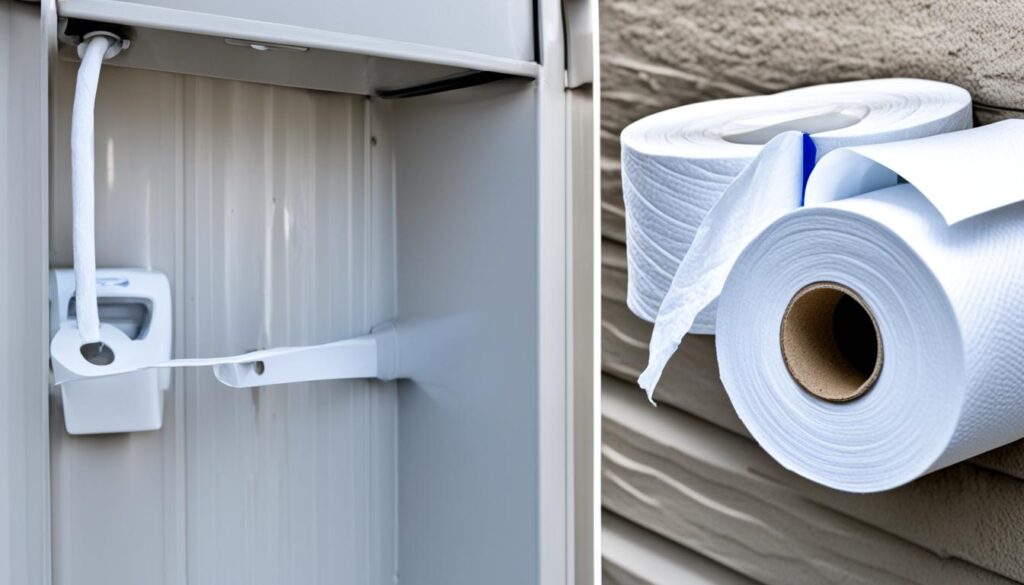 using regular toilet paper in an RV