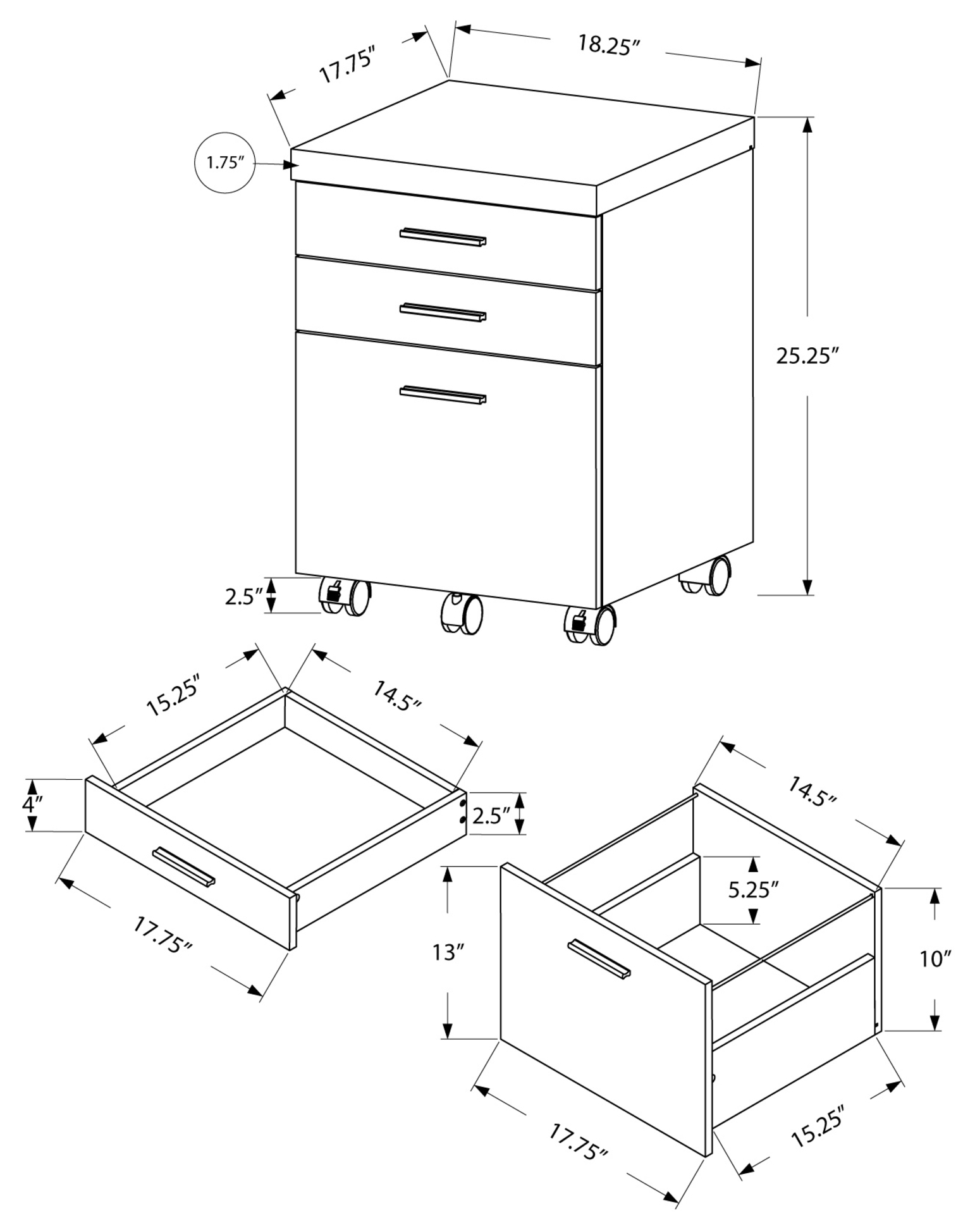 File Drawer Size - Filing Cabinets