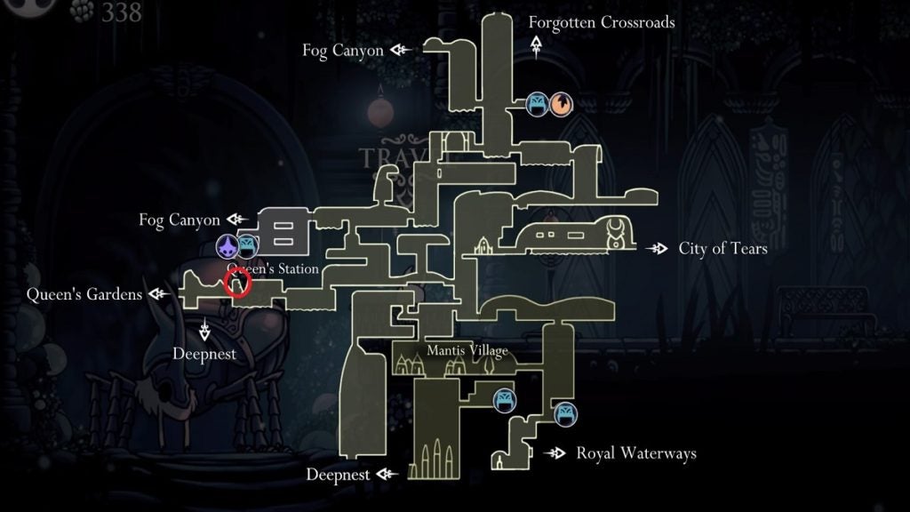 Grub 18 location in Hollow Knight.