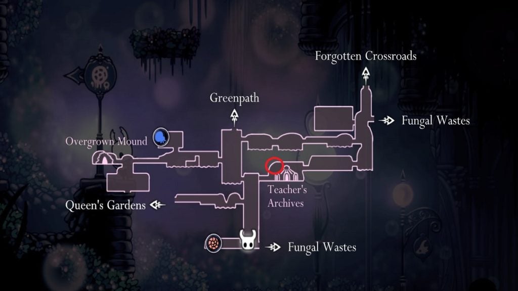 Grub 19 location in Hollow Knight.