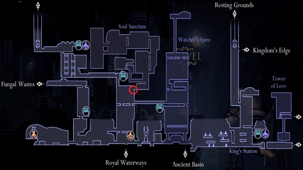 Grub 23 location in Hollow Knight.