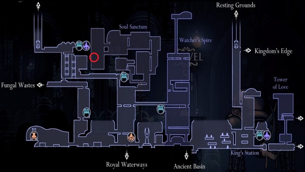 Grub 24 location in Hollow Knight.