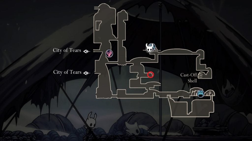 Grub 31 location in Hollow Knight.