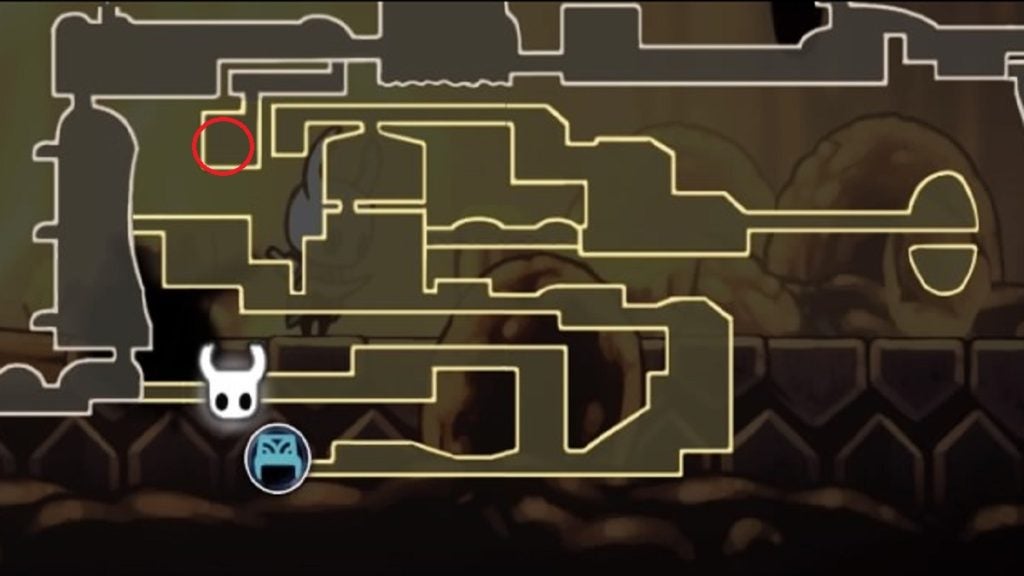 Grub 34 location in Hollow Knight.