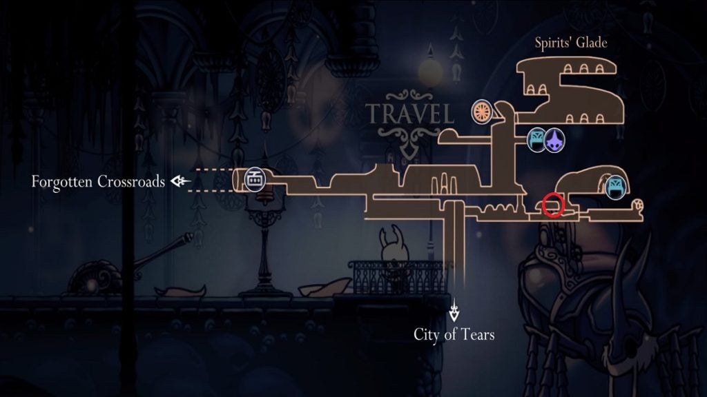 Grub 45 location in Hollow Knight.