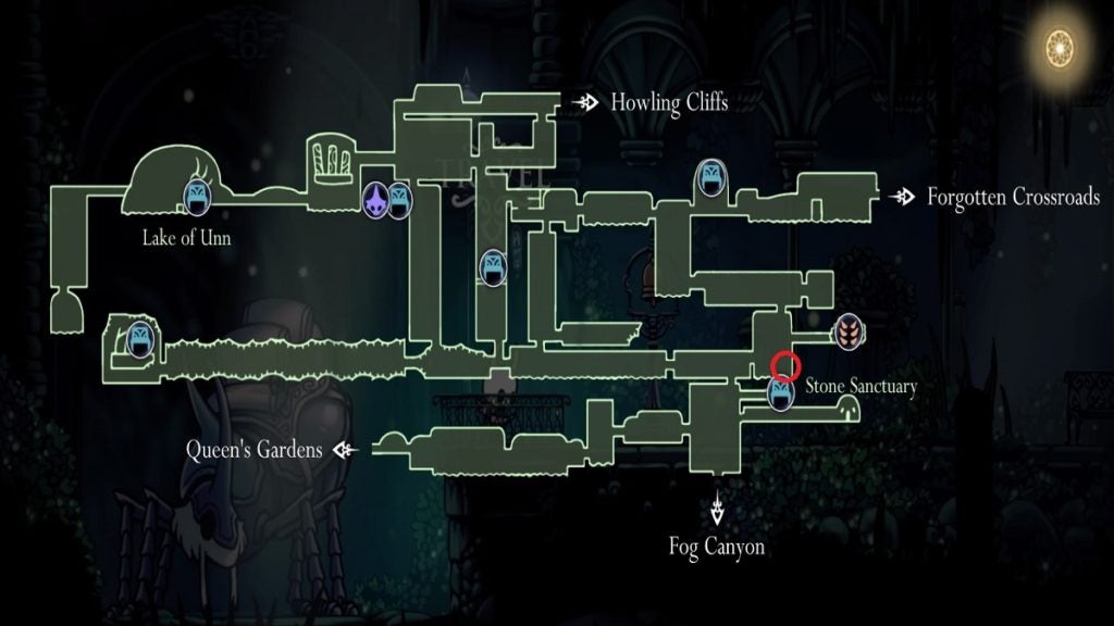 Grub 7 location in Hollow Knight.