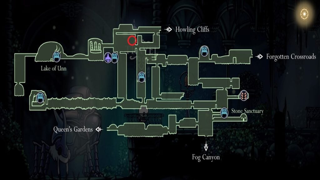 Grub 9 location in Hollow Knight.