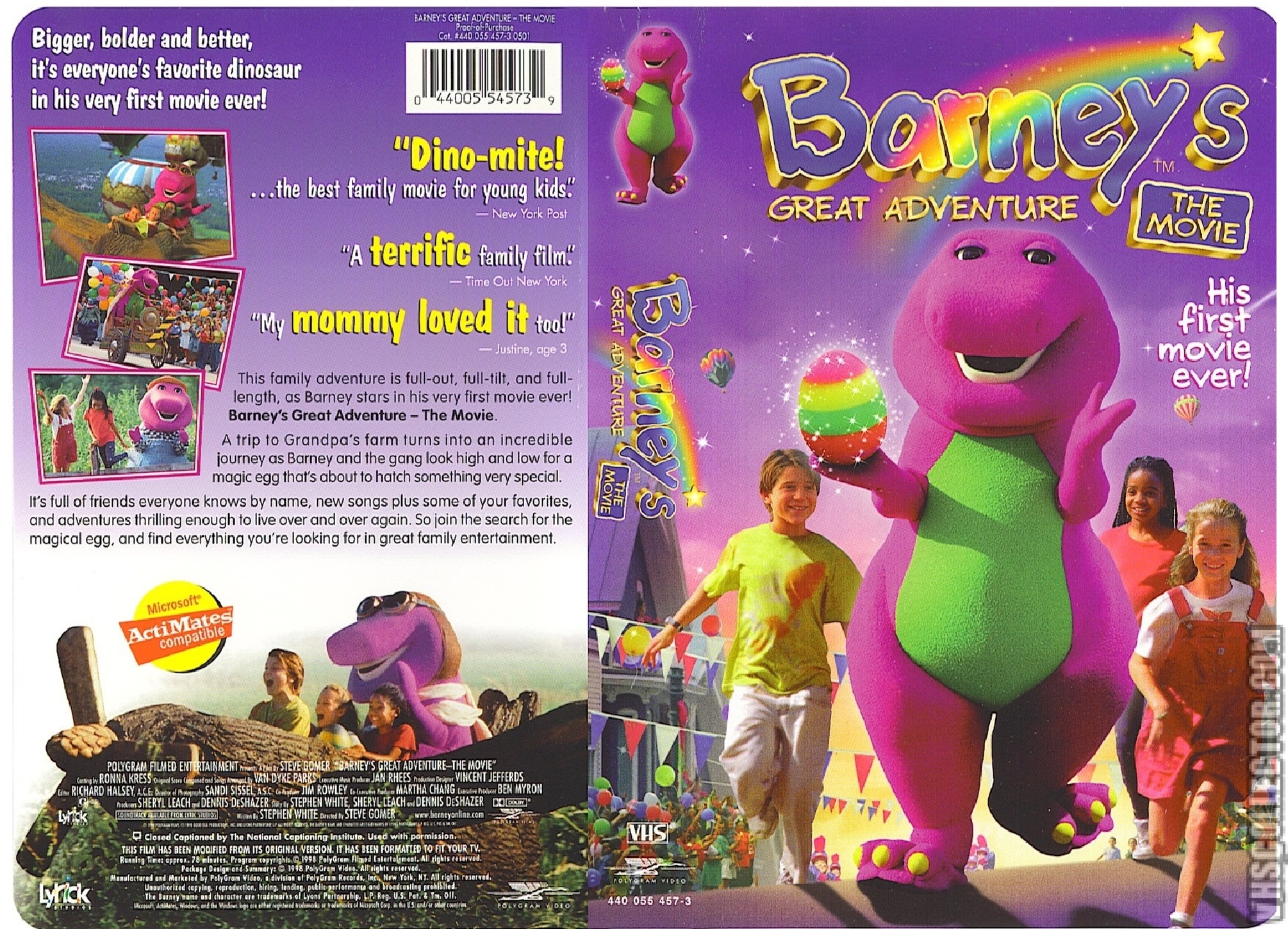 Barney's Great Adventure | VHSCollector.com