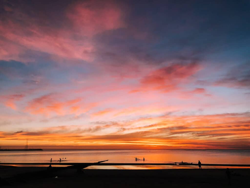 Pôr do sol em Piriápolis, Uruguai