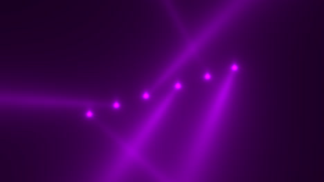 Glowing-neon-purple-spotlight-rays-on-disco-stage