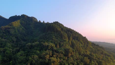 Breathtaking-aerial-view-of-top-of-the-hill-in-the-morning