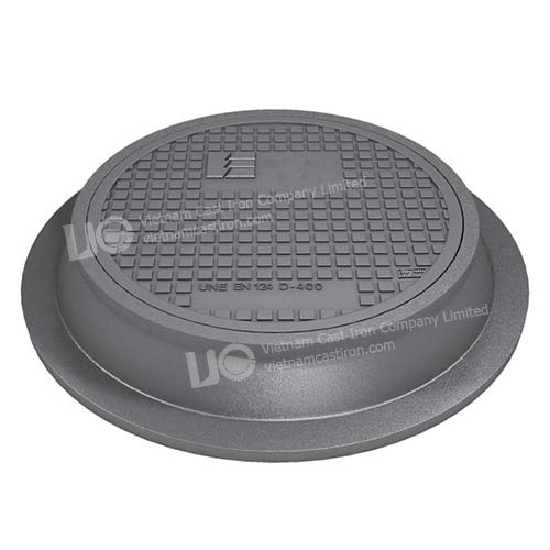 Ductile Iron Pavement water circular manhole cover Class D400