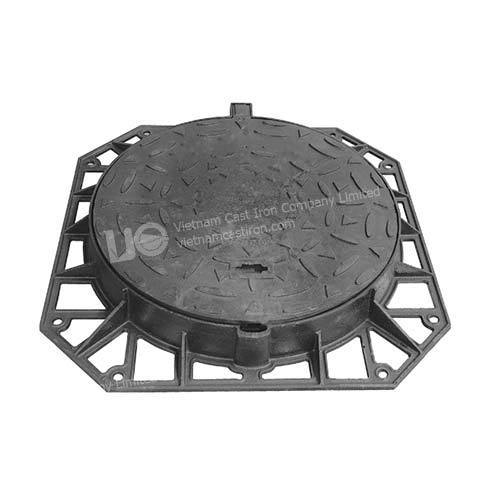 Hinged Ductile Iron Round Manhole Cover 825mm D400