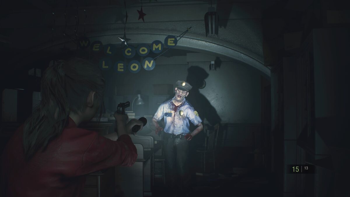 Resident Evil 2 police zombie