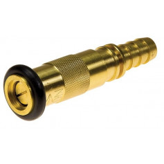 25mm Fire Hose Reel Nozzle - Brass Twist - With Bumper