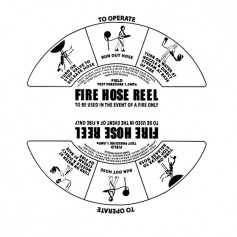 Hose Reel Replacement Label - PVC