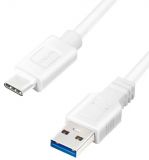 Phone cable USB Type-C to USB, 3m, white, LOGILINK