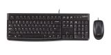 Mouse and keyboard, LOGITECH, MK120, USB, black