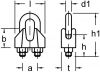 Wire Rope Clip Metal U Shaped Bolt Cable Clamp ф 12 mm - 5