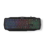 Gaming RGB keyboard, GKBD100BKUS, USB, 104 keys