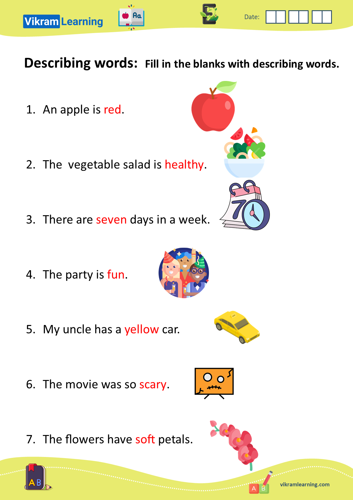 Download describing words - adjectives worksheets for free ...