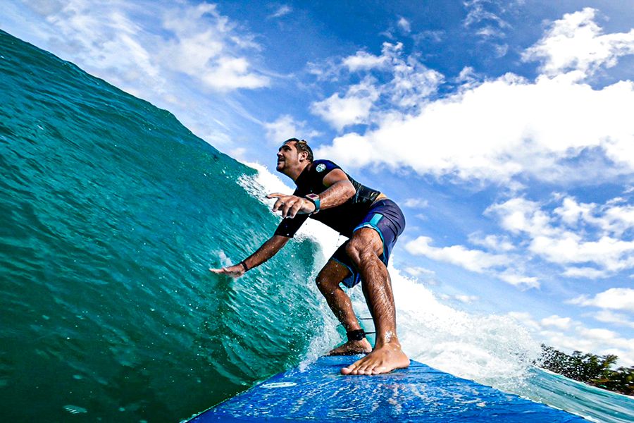 Surfing in Kamala Beach Phuket