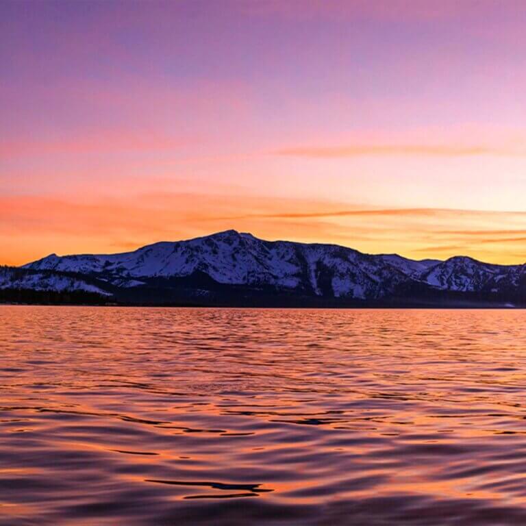 lake tahoe sunset