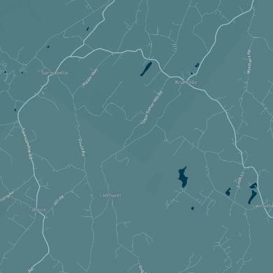 Map of Ulster County, NY