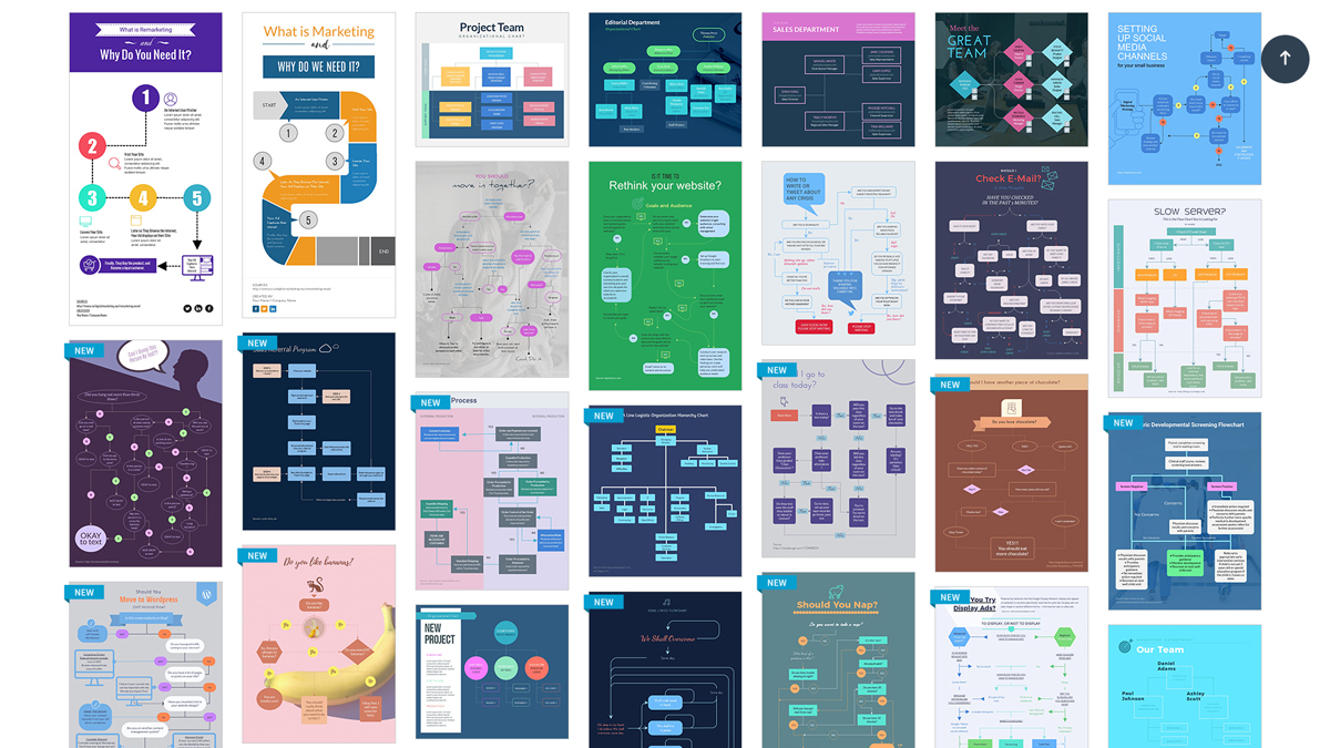 tools to create infographics - flowcharts visme