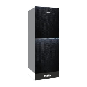 Vista VTE-255-GLA Black Glass Refrigerator