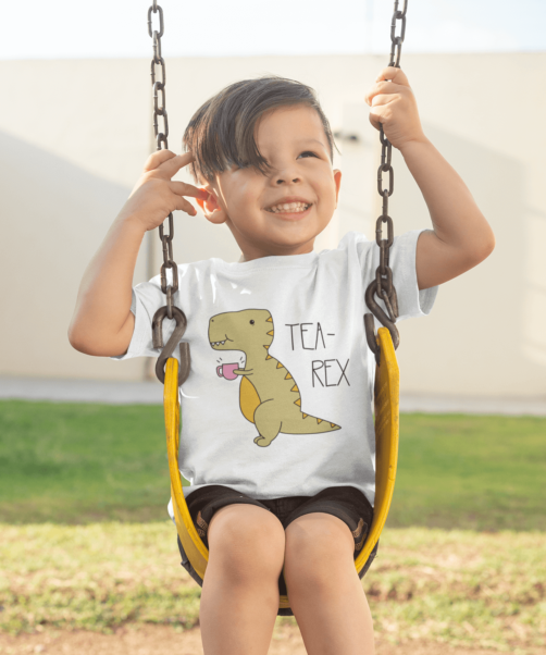 Kids graphic tees Rex tea