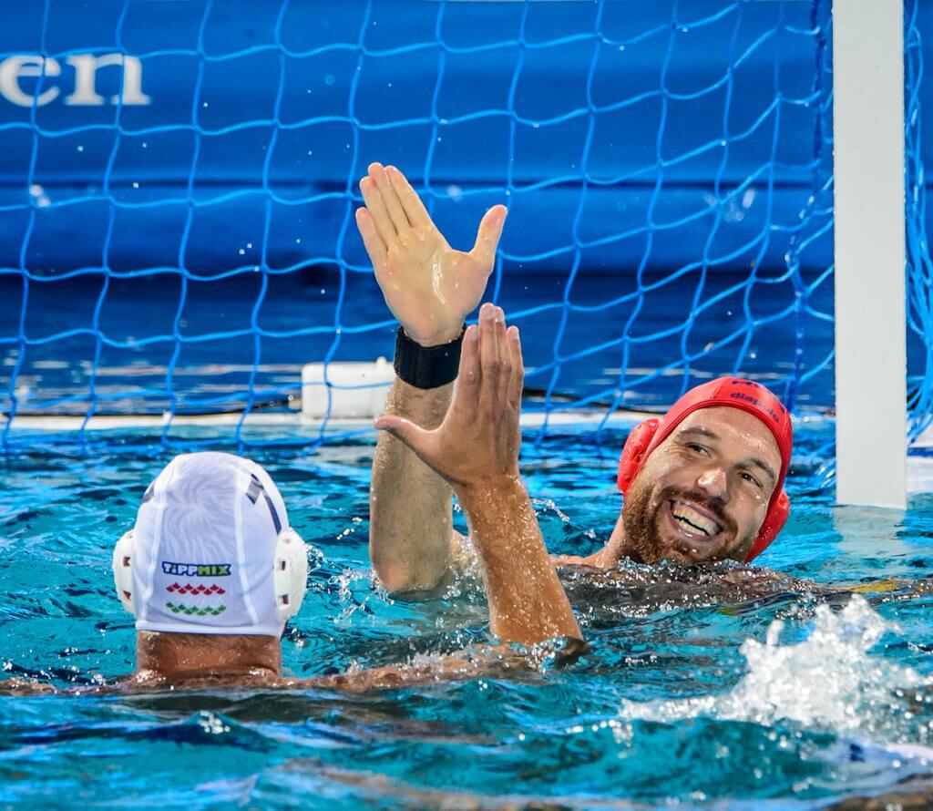 25-07-2017: Waterpolo: Hongarije v Rusland: Boedapest (L-R) during the waterpolomatch between men Hungary and Russia at the 17th FINA World Championships 2017 in Budapest, Hungary Photo / Foto: Gertjan Kooij