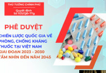 Quyết định số 1121/QĐ-TTg của Thủ tướng Chính phủ: Phê duyệt Chiến lược quốc gia về phòng, chống kháng thuốc tại Việt Nam giai đoạn 2023 - 2030, tầm nhìn đến năm 2045