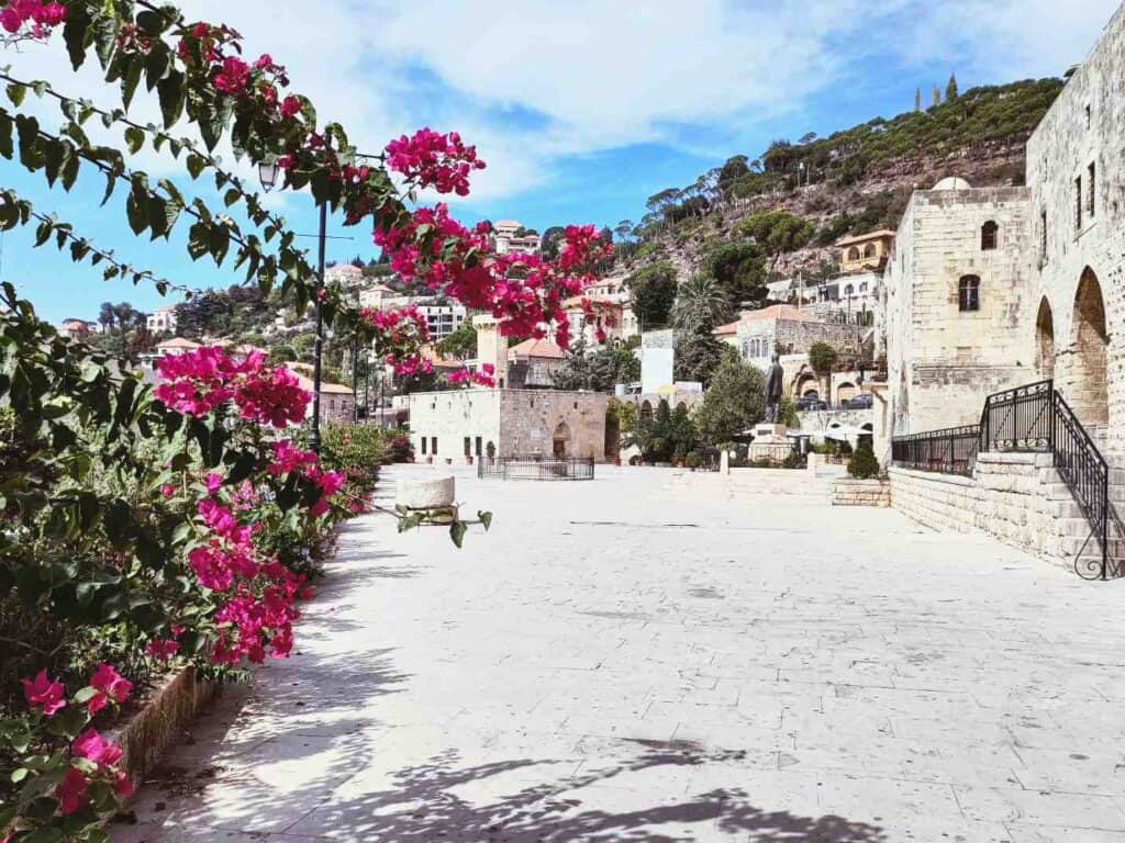 Deir al Qamar main square in Lebanon