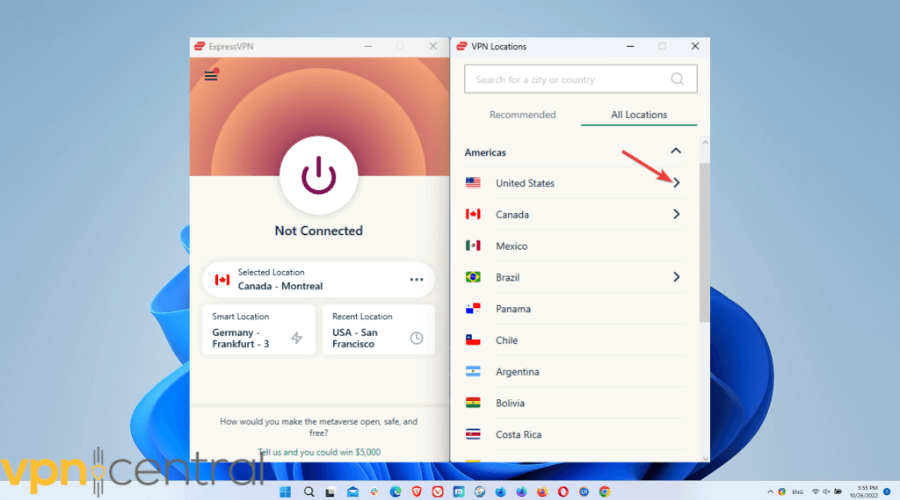 ExpressVPN list of locations