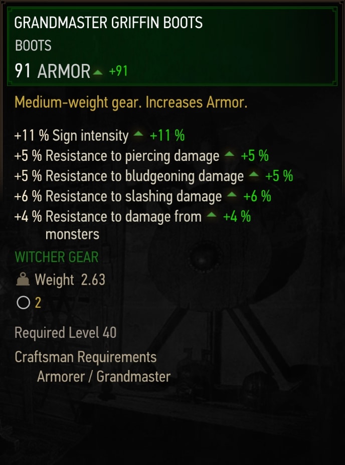 Grandmaster Griffin Boots Stats