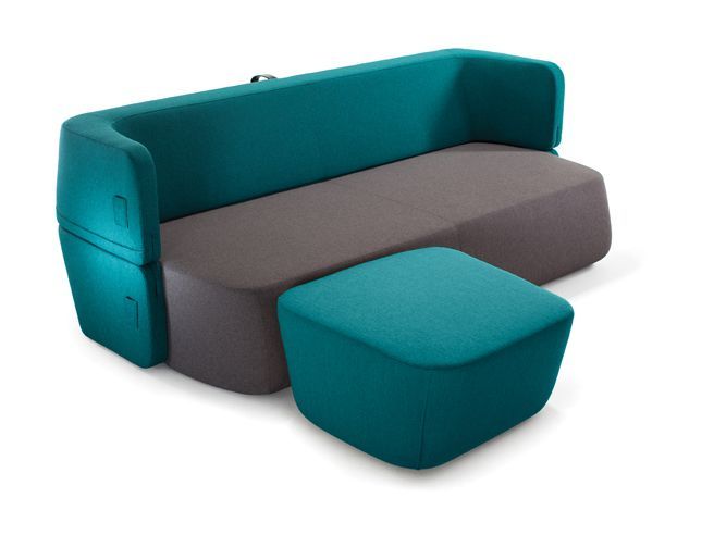 Revolve sofa and pouf