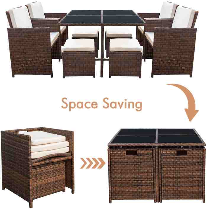 space-saving patio furniture