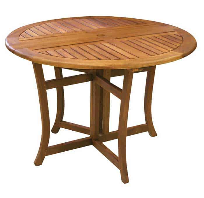 eucalyptus wood folding garden table