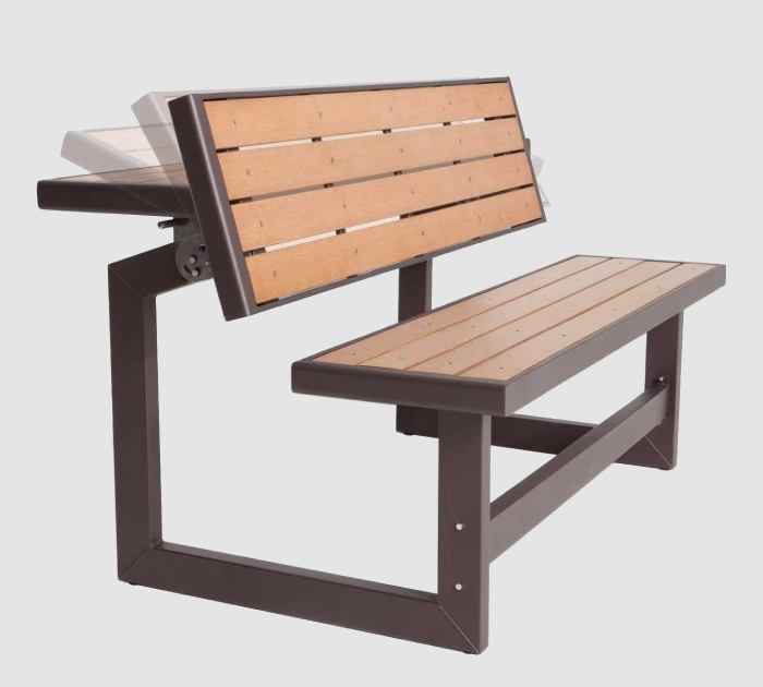 outdoor convertible bench-table