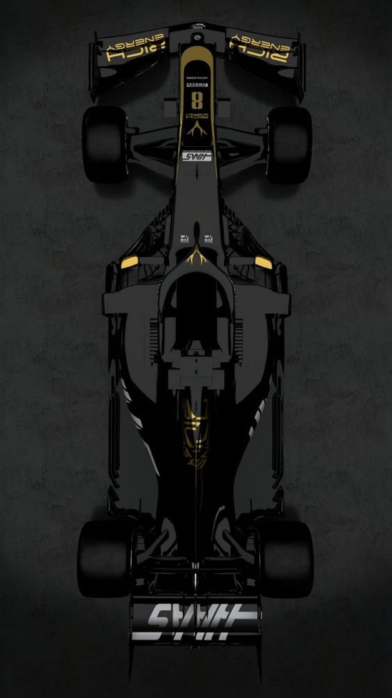 HAAS F1 2019, formula 1, rich energy, HD phone wallpaper