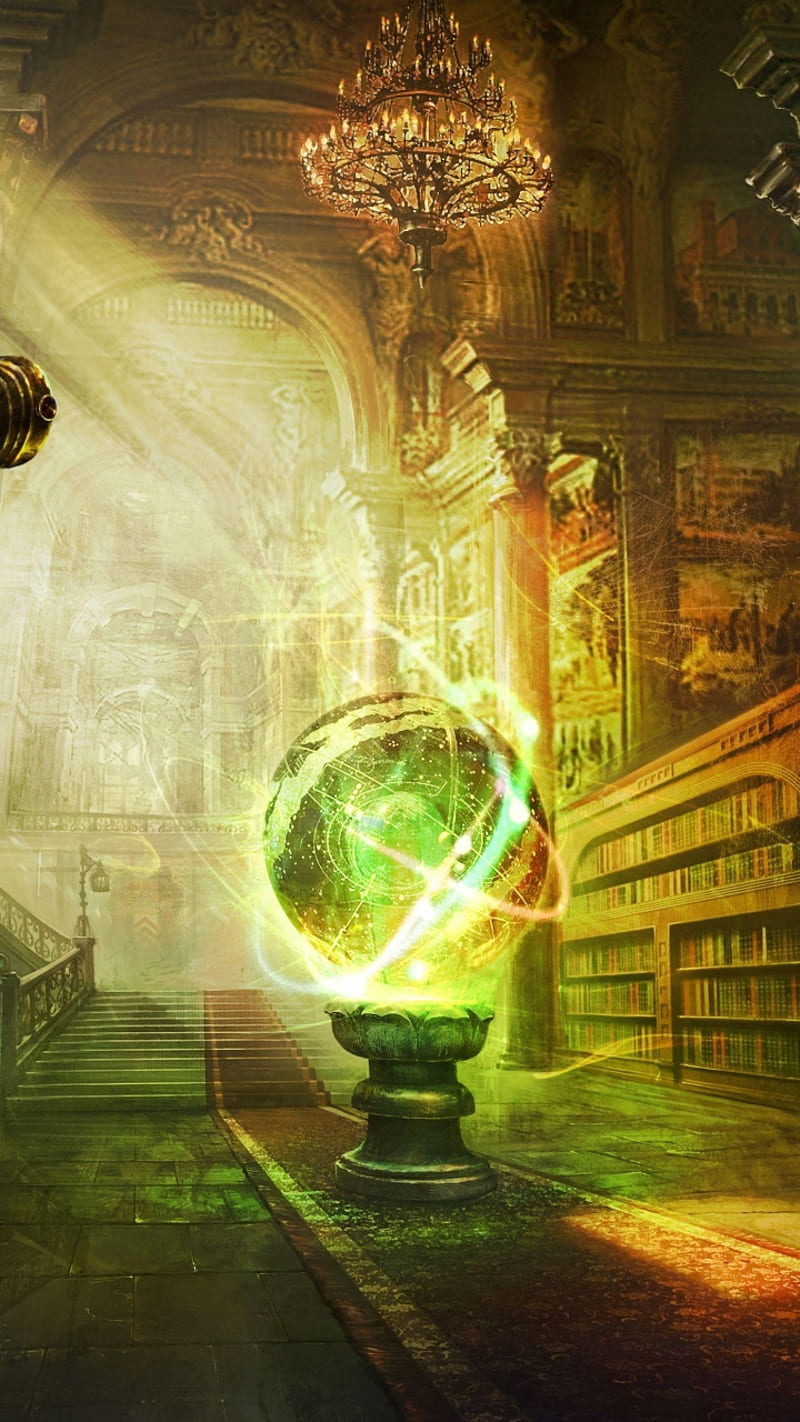 720P free download | Fantasy Library, HD phone wallpaper | Peakpx