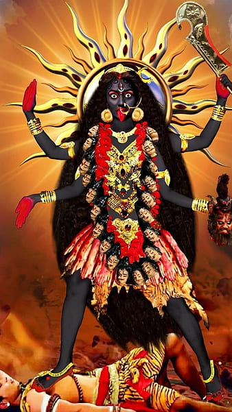 Kali Shankar, maa kali, lord, god, HD phone wallpaper