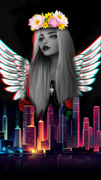 Premium Vector  Bad girl cool phone wallpaper