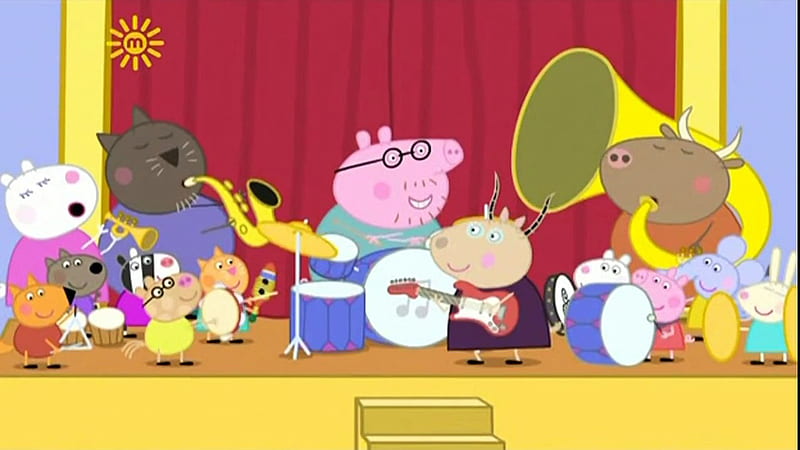 2560x1440px, 2K free download | Grandpa Pig George Pig Daddy Pig Zuzu ...