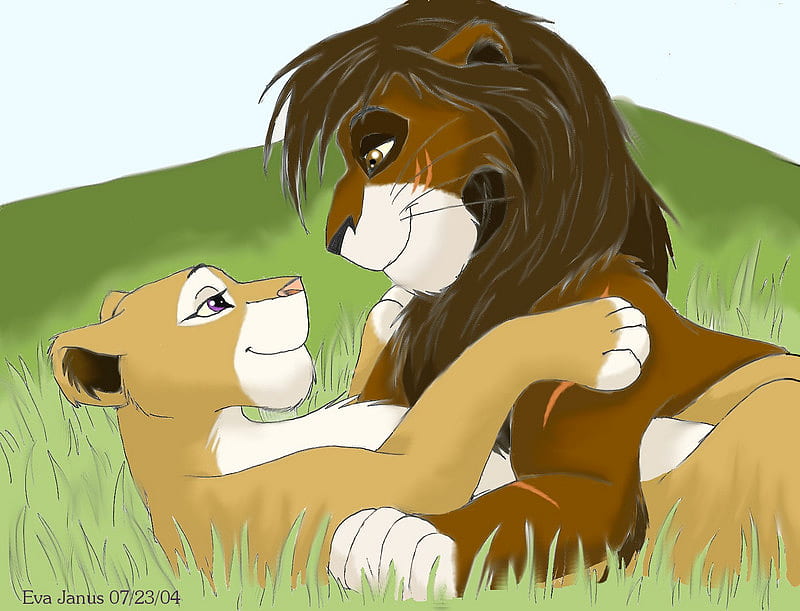 The Lion King Kiara And Kovu In Love