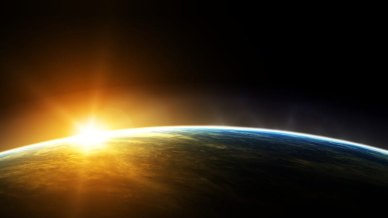 Bright Horizon (Earth), bright, horizon, earth, HD wallpaper