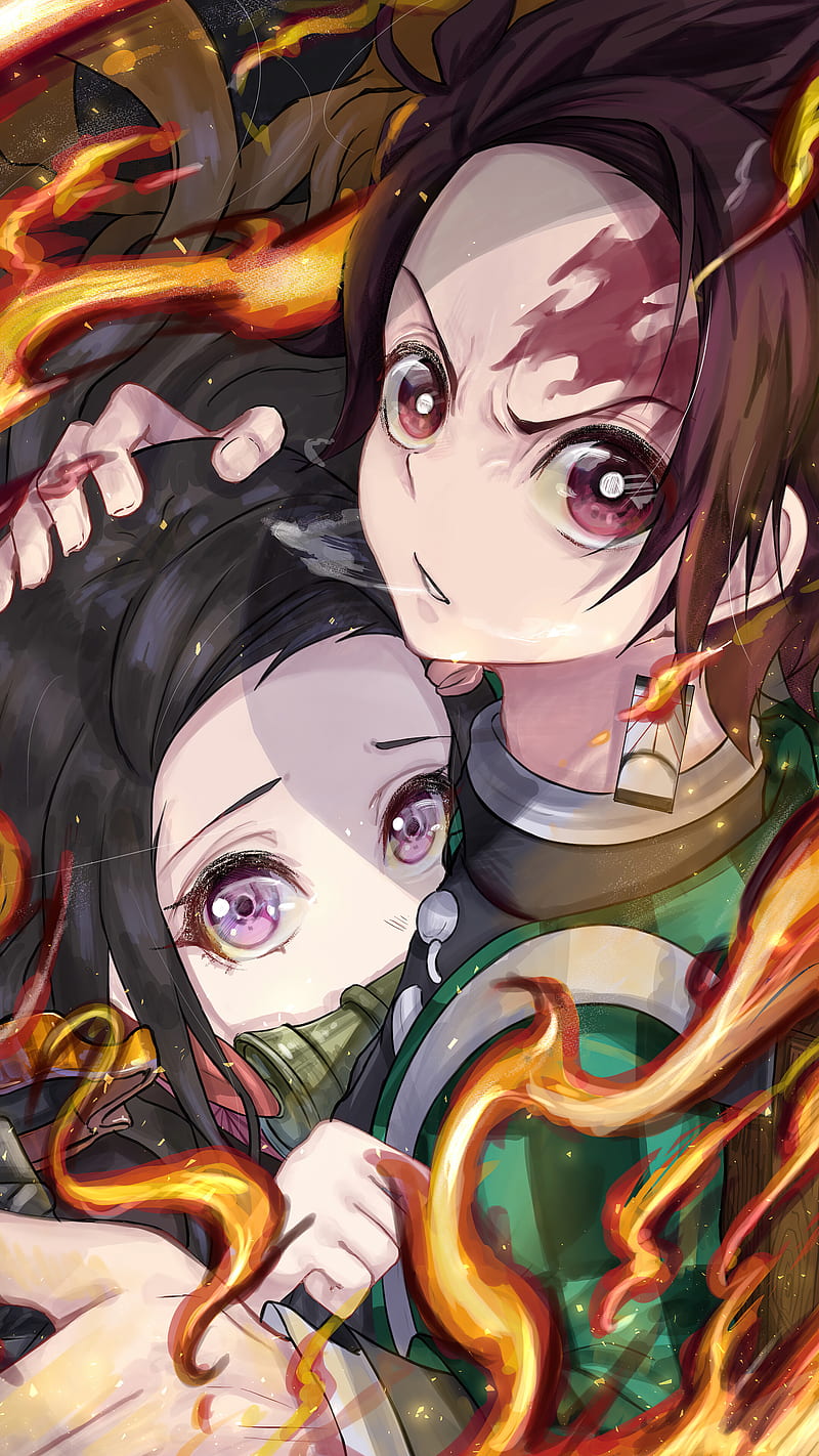 Demon Slayer  Tanjiro  Nezuko 4K wallpaper download